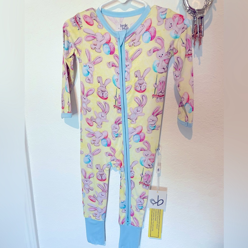 NWT SOLD OUT Birdie Bean Oliver Convertible Romper Footie Size 6-12 month